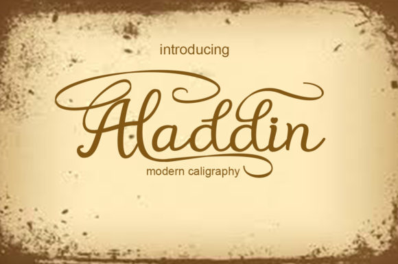 Aladdin: A Graceful Script Font