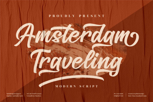 Amsterdam Traveling Font for Bold Branding