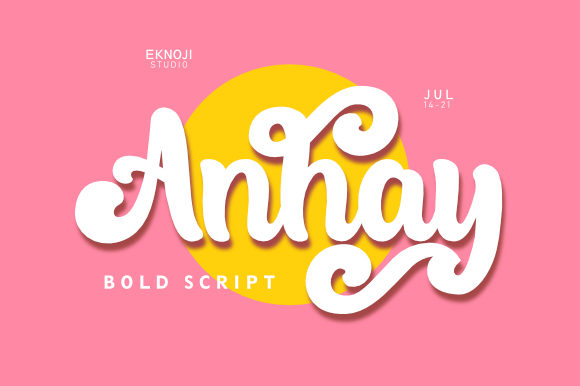 Anhay: A Whimsical Typeface for Creative Expression