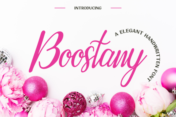 Boostany: A Flowing Font for Creative Campaigns