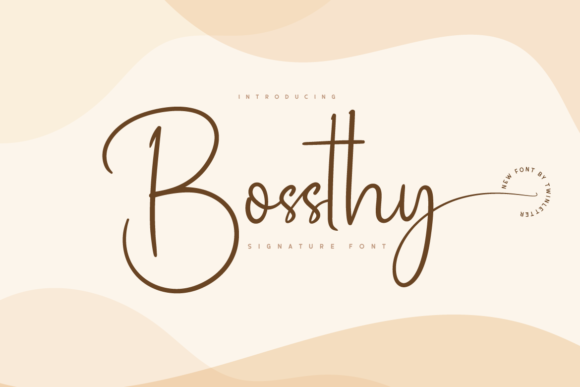 Bossthy: A Graceful Script Font