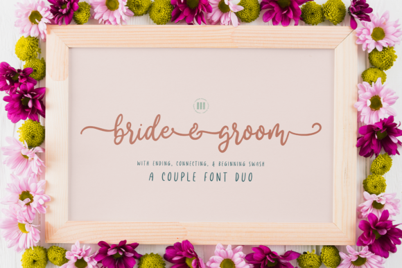 Bride and Groom Font for Business