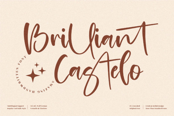 Brilliant Castelo: A Flowing Typeface for Elegant Design