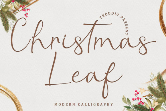 Christmas Leaf Font Review