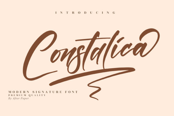 Constalica: A Luxurious Font for Business Branding