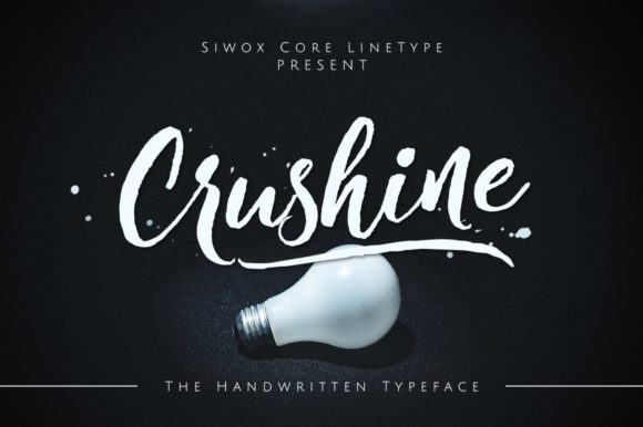 Crushine: A Playful Script Font