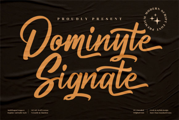 Dominyte Signate Font for Web Design