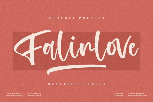 Falinlove: A Script Font for Real-World Design