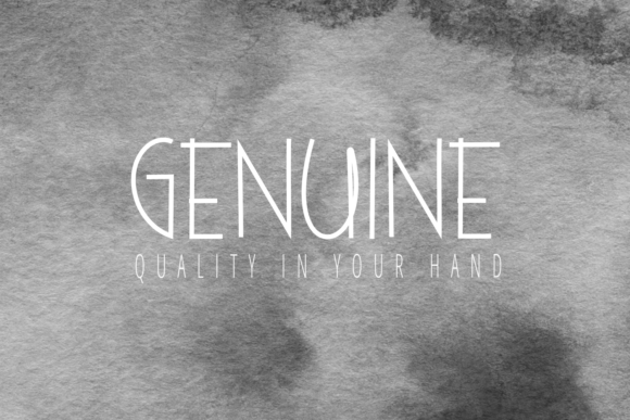 Genuine Font: A Creative Upgrade