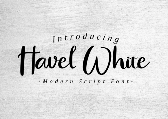 Havel White Font: Elegant Script for Digital Marketing