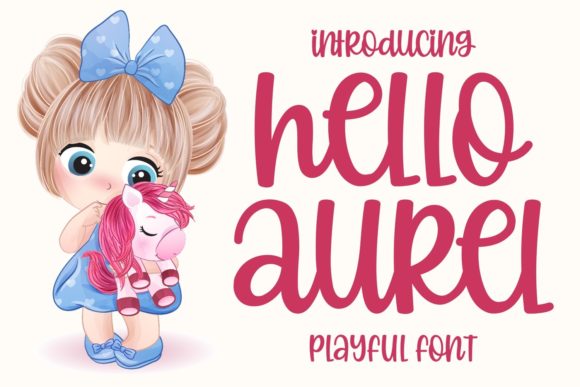Hello Aurel: A Stylish Font for Creative Campaigns