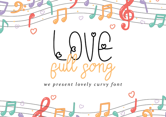 Love Full Song Font for Creative Projects