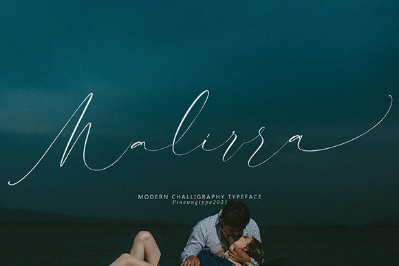 Malirra: A Elegant Script Font