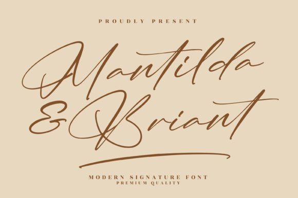 Mantilda Briant: A Playful Script Font