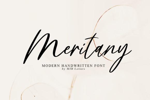 Meritany: A Delicate Handwritten Font