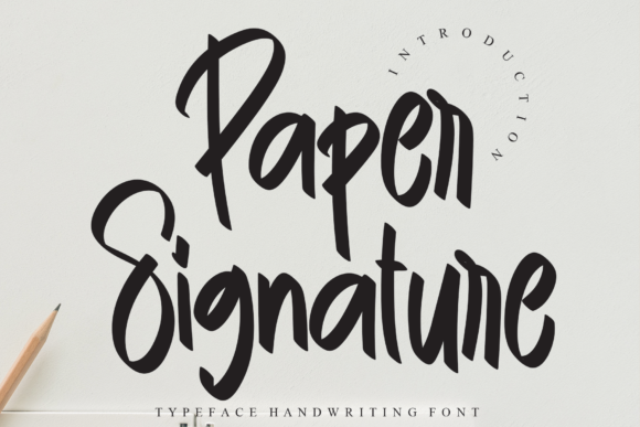 Paper Signature Font Review