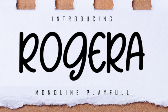 Rogera: A Playful Handwritten Font