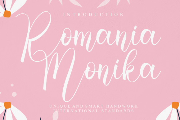 Romania Monika Font for Creative Makers