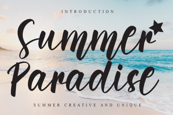 Summer Paradise Font for Creative Projects