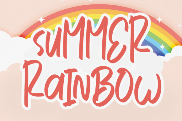 Summer Rainbow Font: Playful Typography for Makers
