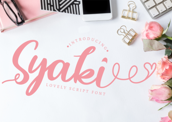 Syaki: A Romantic Typeface for Elegant Design