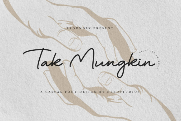 Tak Mungkin: A Handwritten Font for Creative Makers