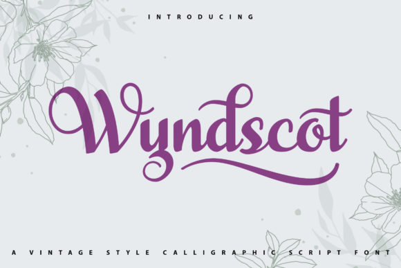 WyndScot: A Dazzling Script Font